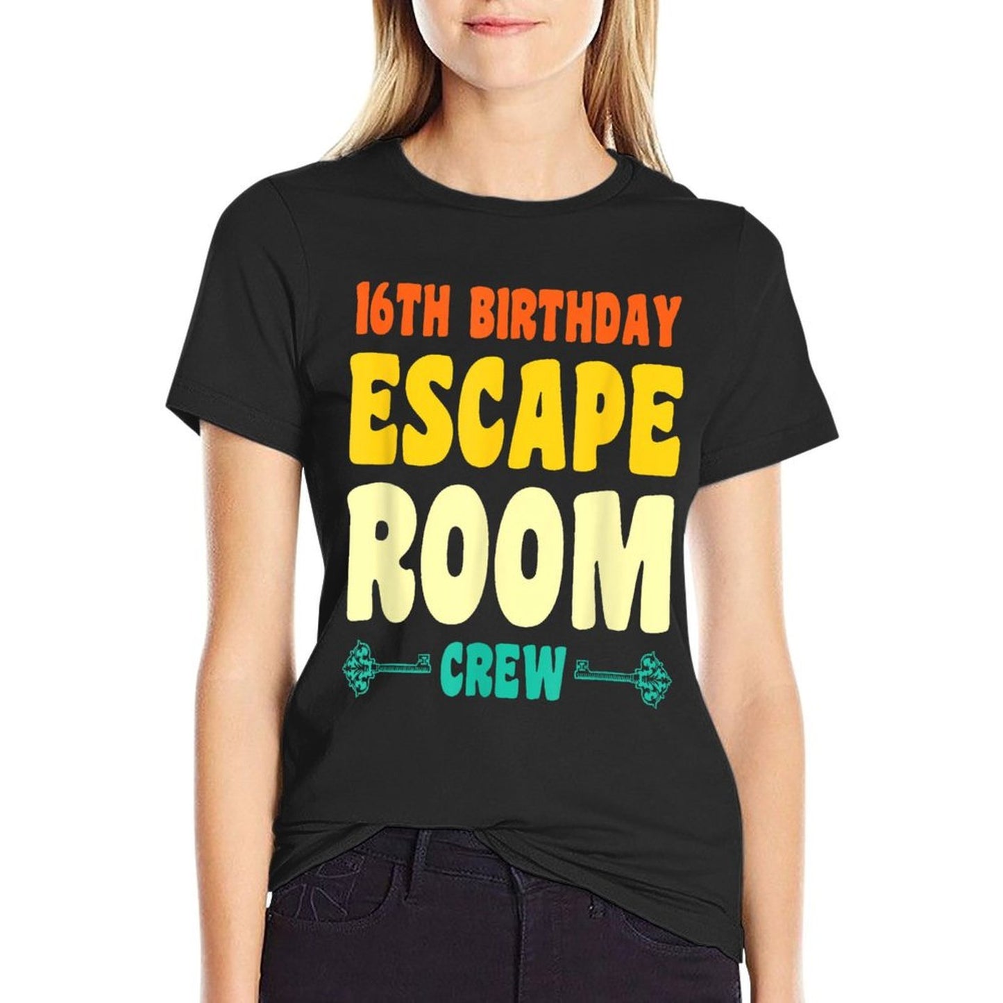 16 Year Old Happy 16th Birthday Escape Room 16th Birthday  Durable T-Shirt