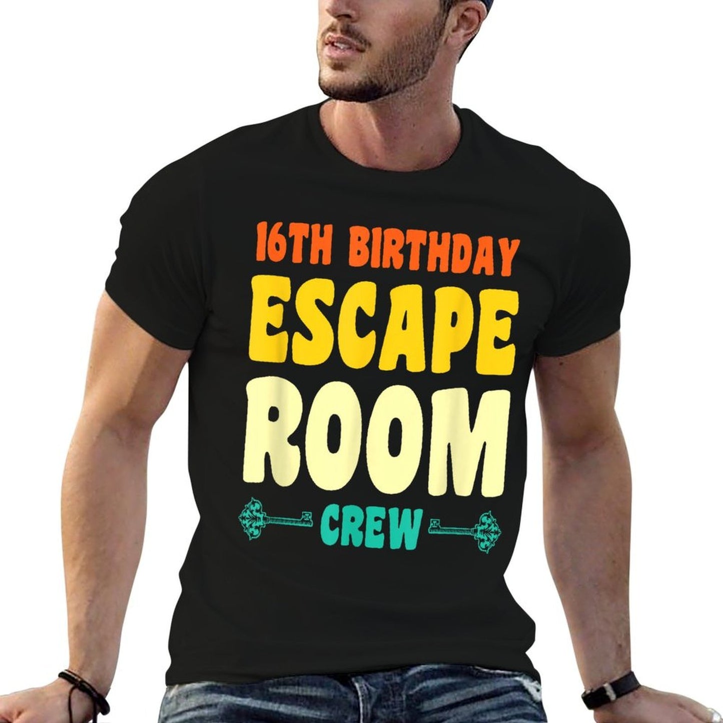 16 Year Old Happy 16th Birthday Escape Room 16th Birthday  Durable T-Shirt