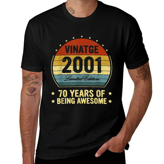 21 Year Old Vintage 2001 Bday 21st Birthday  Vintage-inspired T-Shirt