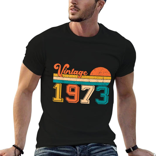 Vintage 1973 Limited Edition 50th Birthday Decorations  Fade-proof Color T-Shirt