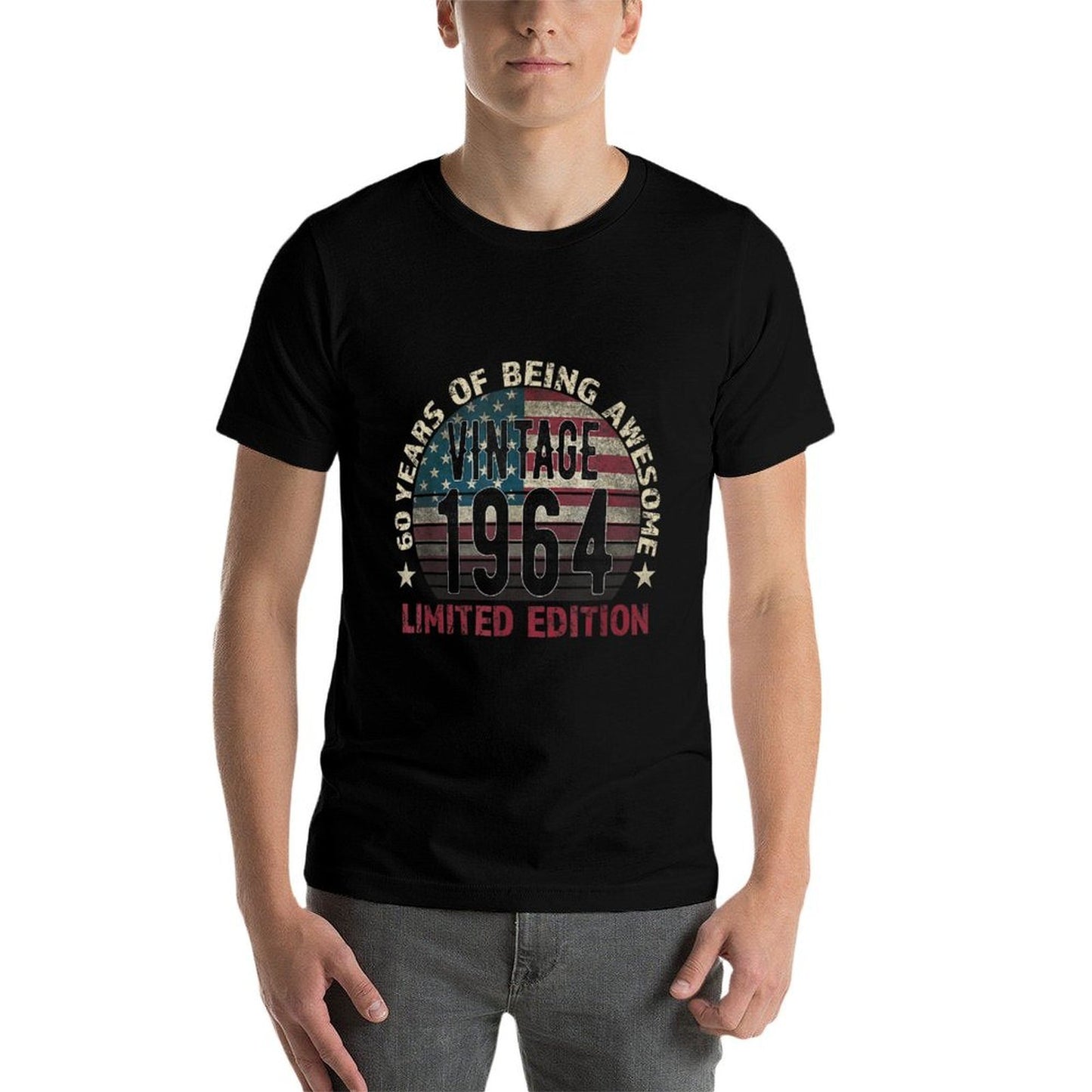 60th Birthday Gift Men Vintage Born 1964 Turning 60 Year Old  Affordable Price T-Shirt