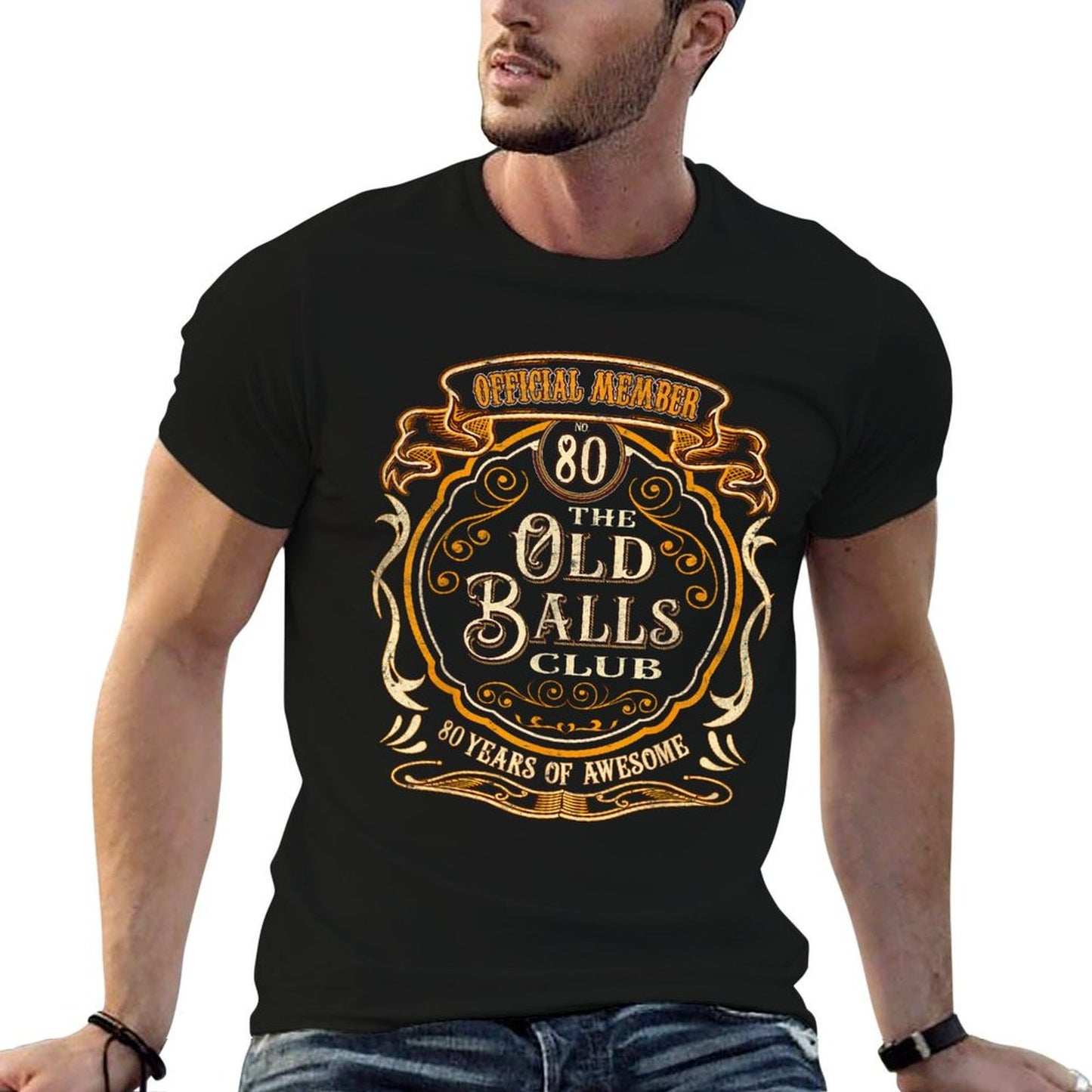 80 Years Official Member Of The Old Balls Club 80th Birthday  Breathable T-Shirt