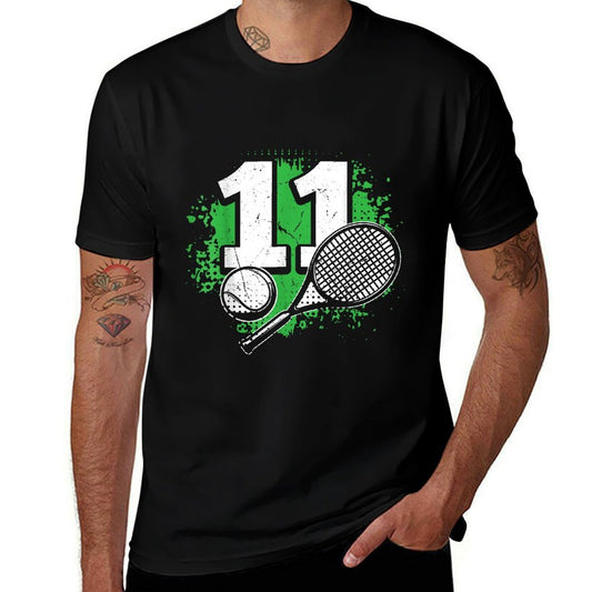 11th Birthday Boy Tennis Player Tennis 11 Years Old  Versatile T-Shirt