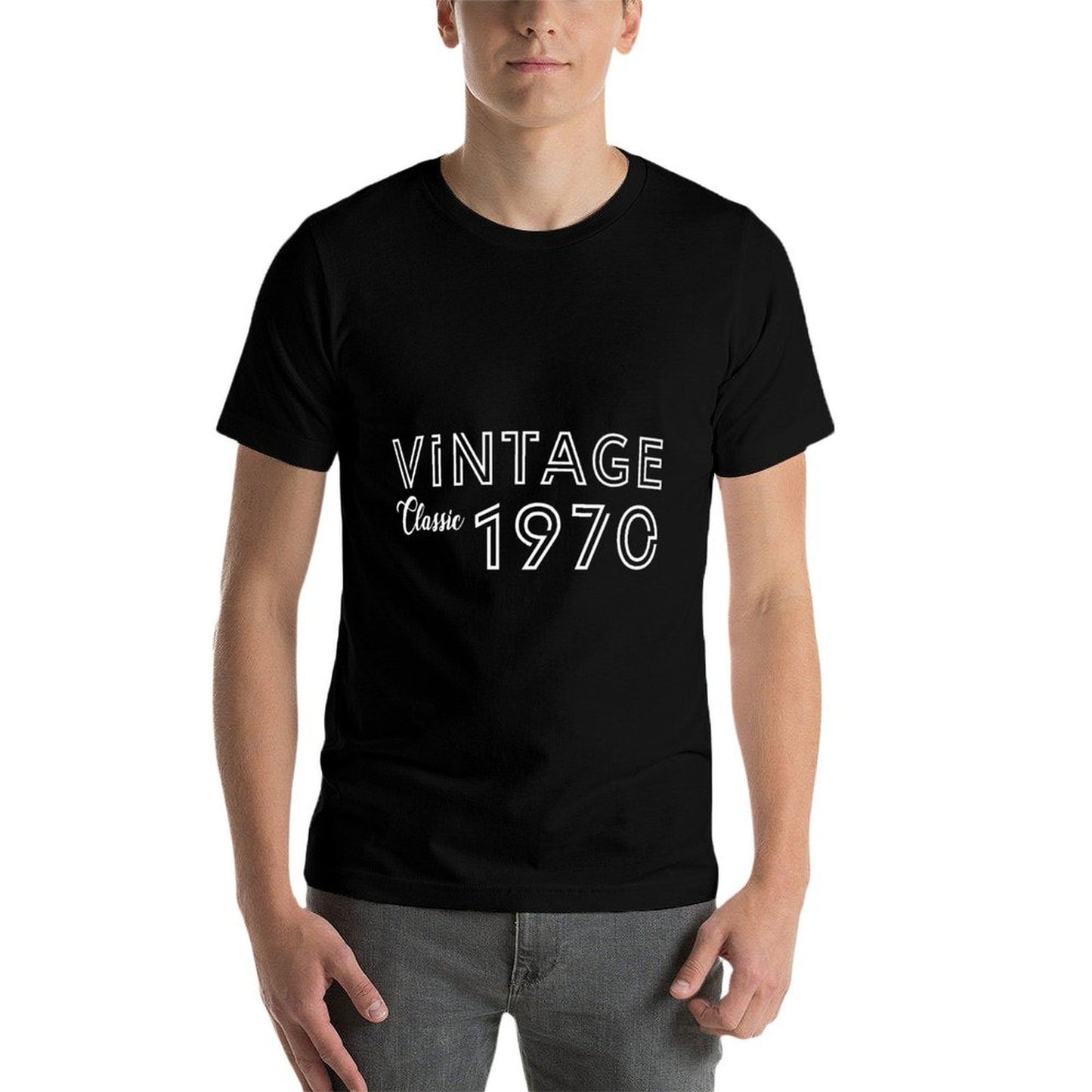 Vintage Classic 1970 50 Years Old 50th Birthday Gift Premium  Trendy Pattern T-Shirt