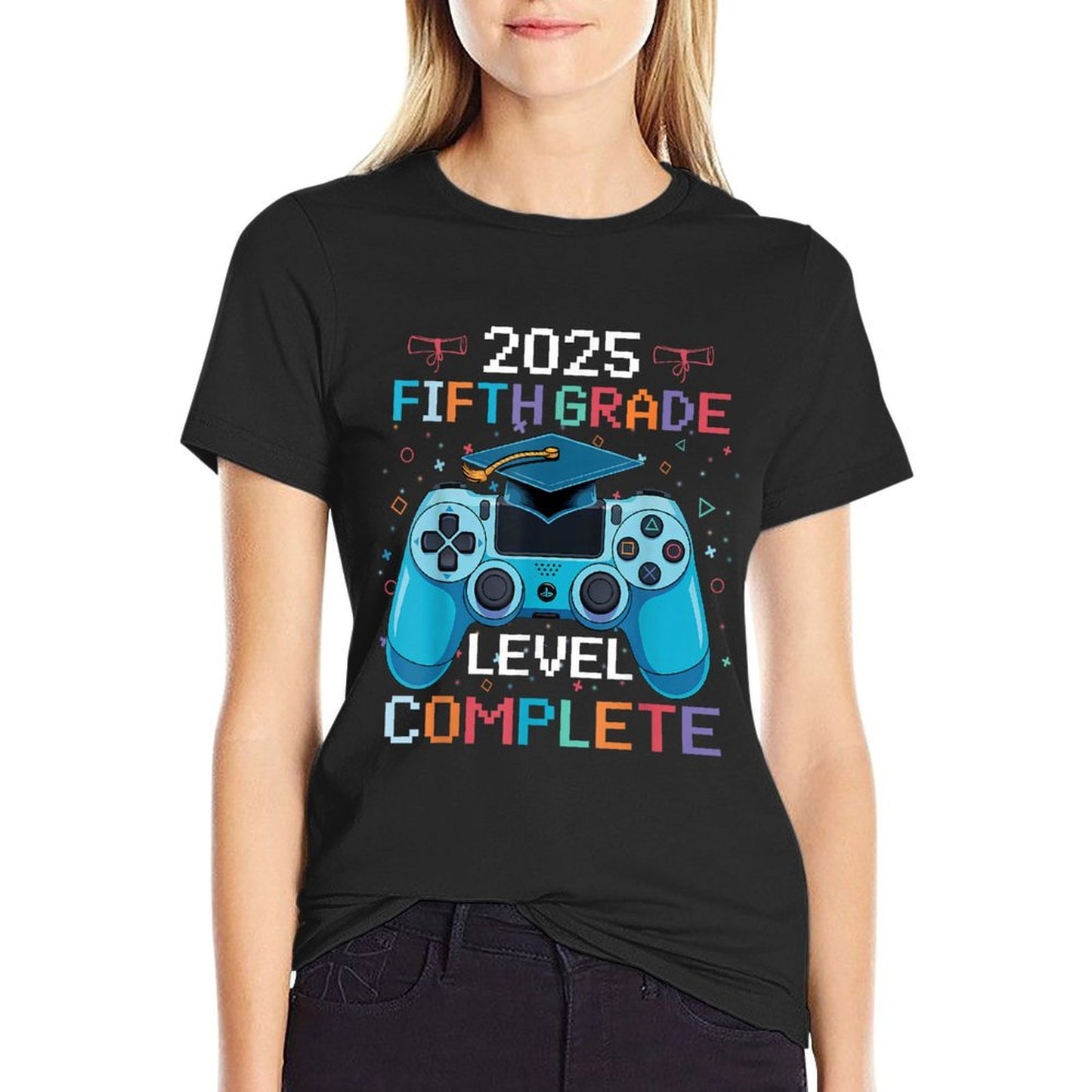 5th Grade Level Complete Video Gamer Boy Graduation  Affordable Price T-Shirt