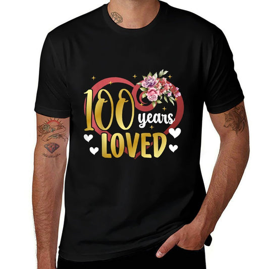 100 Years Loved 100 Year Old It's My 100th Birthday  Moisture-wicking T-Shirt