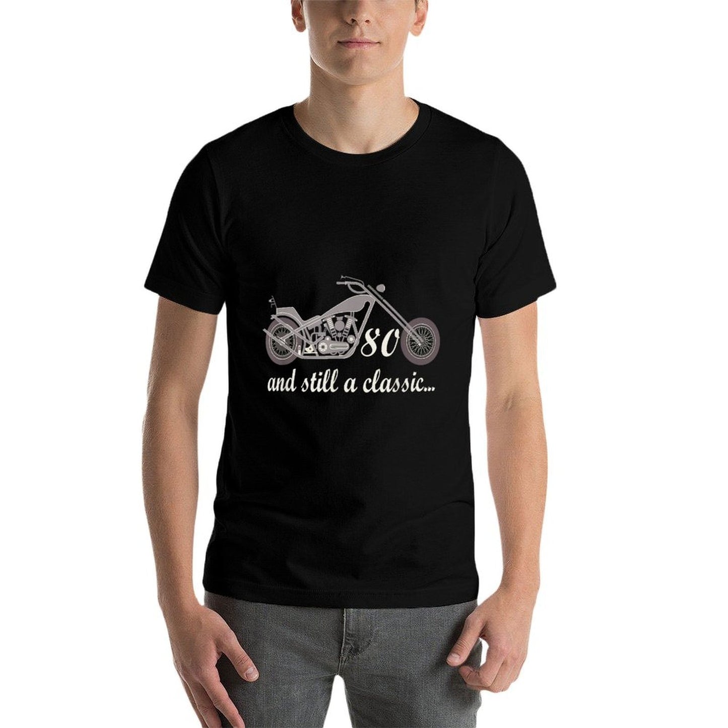 80th Birthday Motorcycle 80 Year Old Vintage  Affordable Price T-Shirt