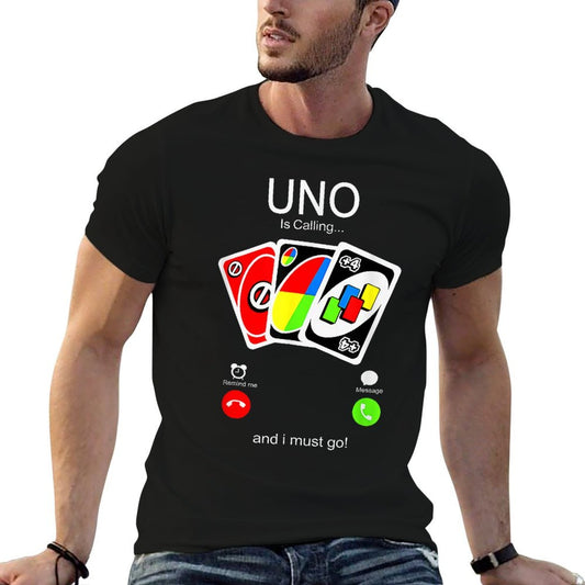 Uno Calls And I Must Be for Men, Women Children  Cotton T-Shirt