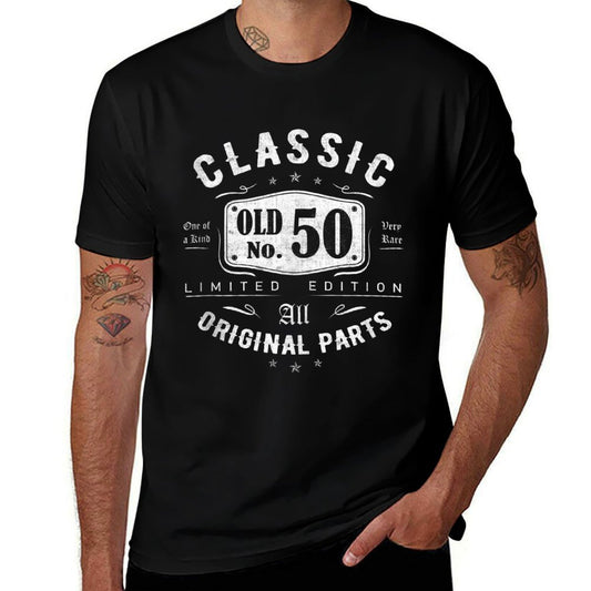 50th Birthday for Men Women 50 Year Old Vintage 1972  Trendy Pattern T-Shirt