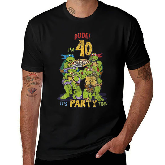 Womensnage Mutant Ninja Turtles 40th Birthday Pizza Party  Odor-resistant T-Shirt
