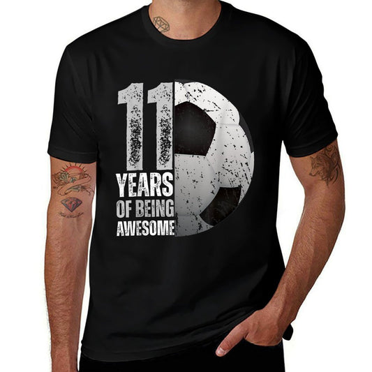 11 Year Old Soccer 11th Birthday Player B-day Party  Quick-drying T-Shirt
