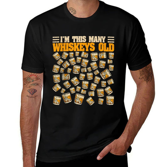 50 Years Old Whiskey Drinker Bourbon 50th Birthday Whiskey Comfortable T-Shirt