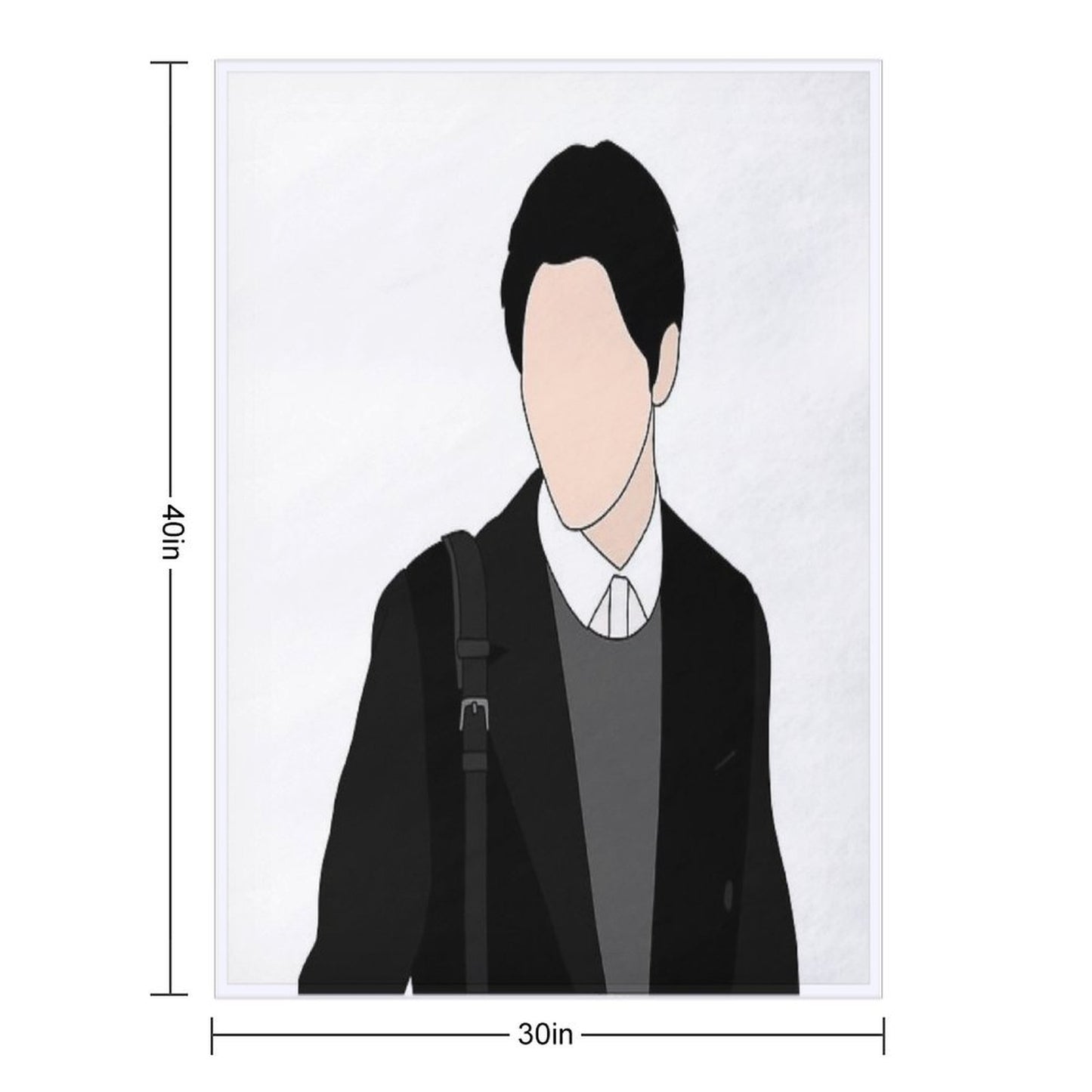 XO Kitty  Min Ho No English Premium Throw Blanket