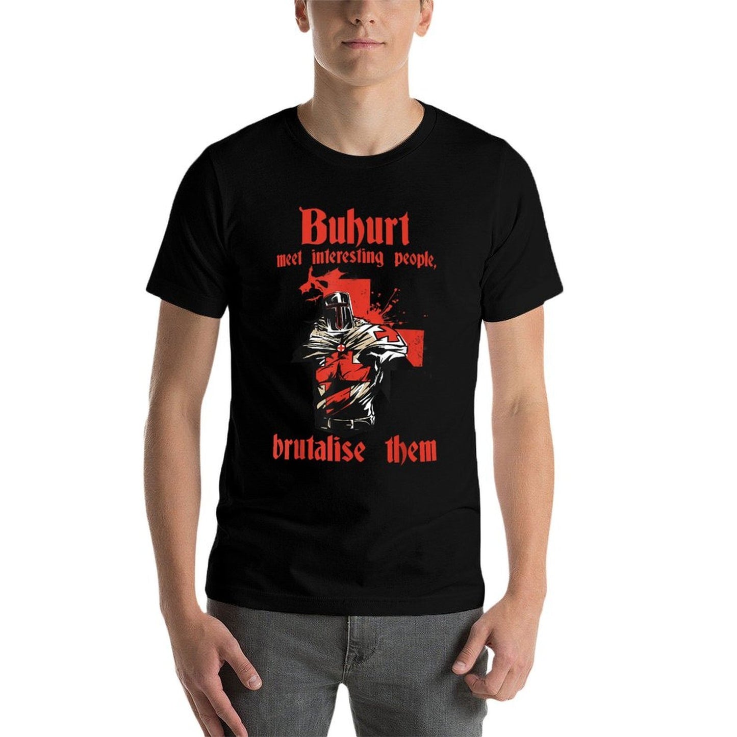 Vintage Buhurt Hobby Knight Outfit Buhurt Tournament  Graphic-printed T-Shirt