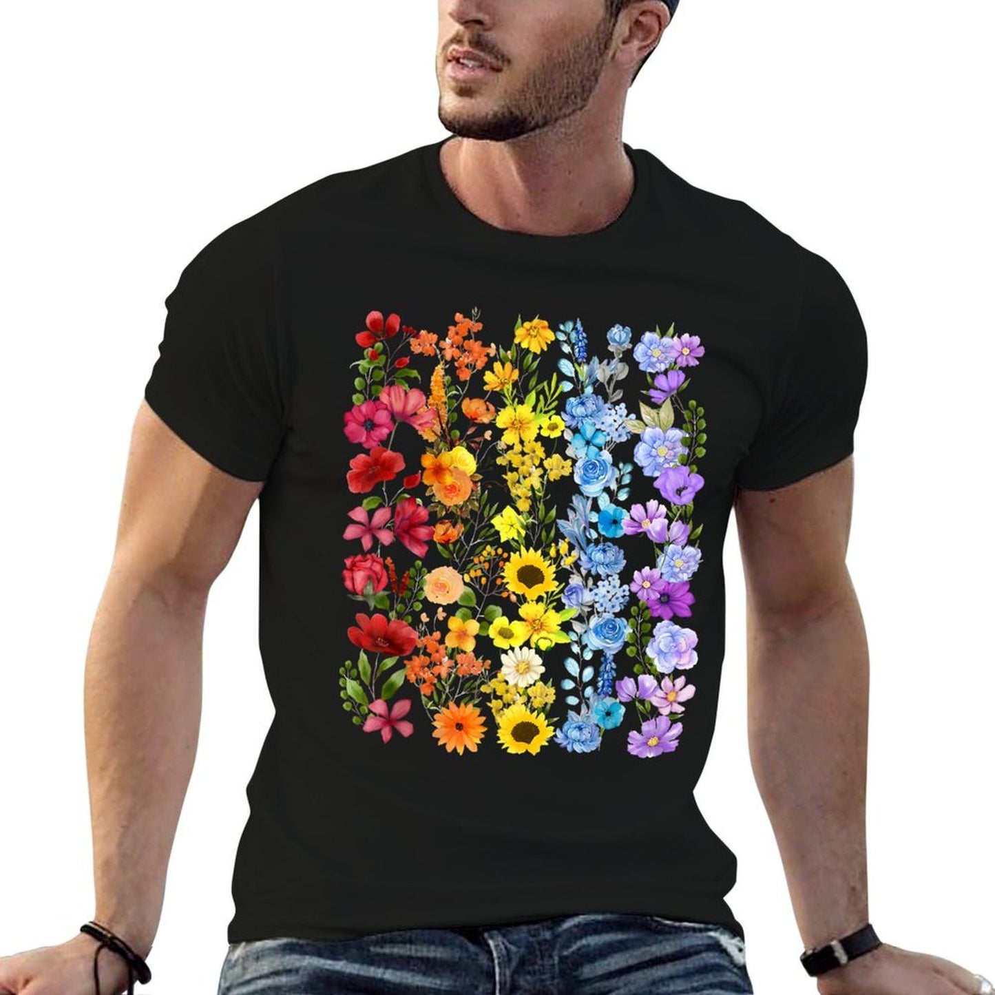 Wildflower LGBT Pride Month Flower Gay Queer Lesbian LGBTQ  Graphic-printed T-Shirt