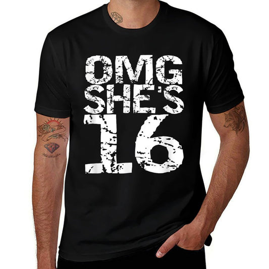 16th Birthday Gift Sweet 16 Group Photo Outfit OMG Her  Classic T-Shirt