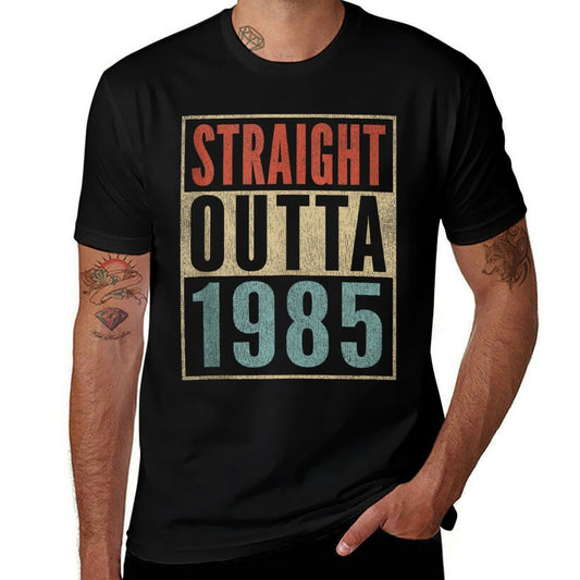 40th Birthday Humor 40 Years Born 1985 Straight Outta 1985  Moisture-wicking T-Shirt