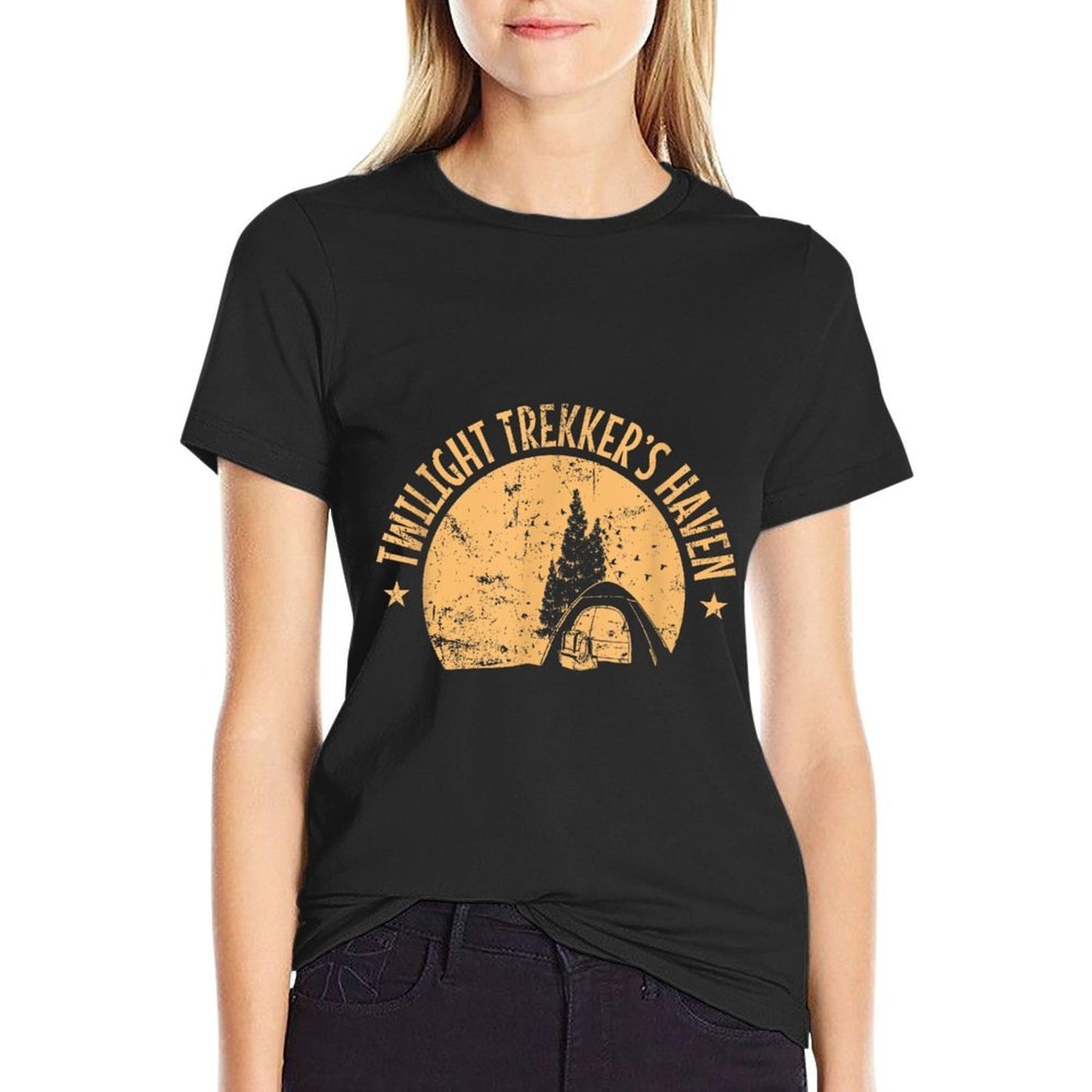 Twilight Trekker's Haven  Eco-friendly Material T-Shirt