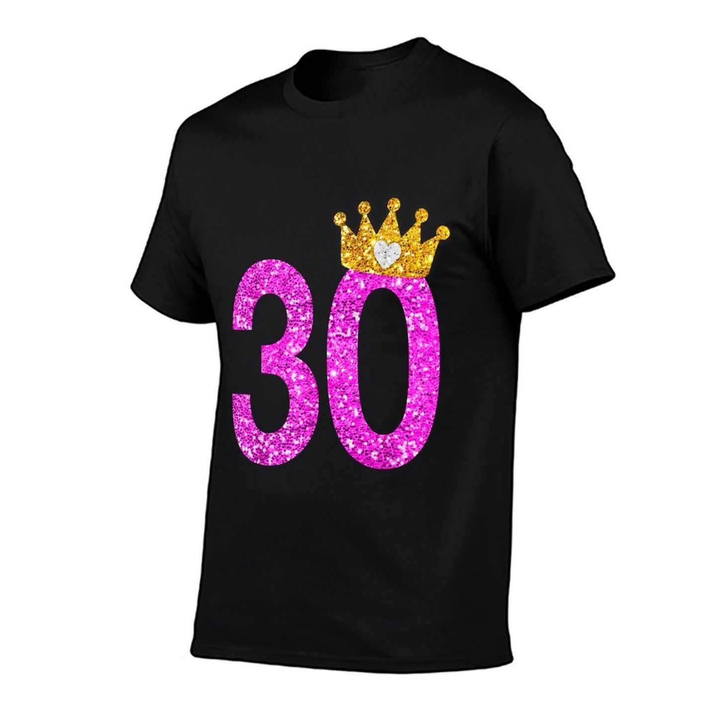 30th Birthday Shirt Princess Crown  Easy-care T-Shirt