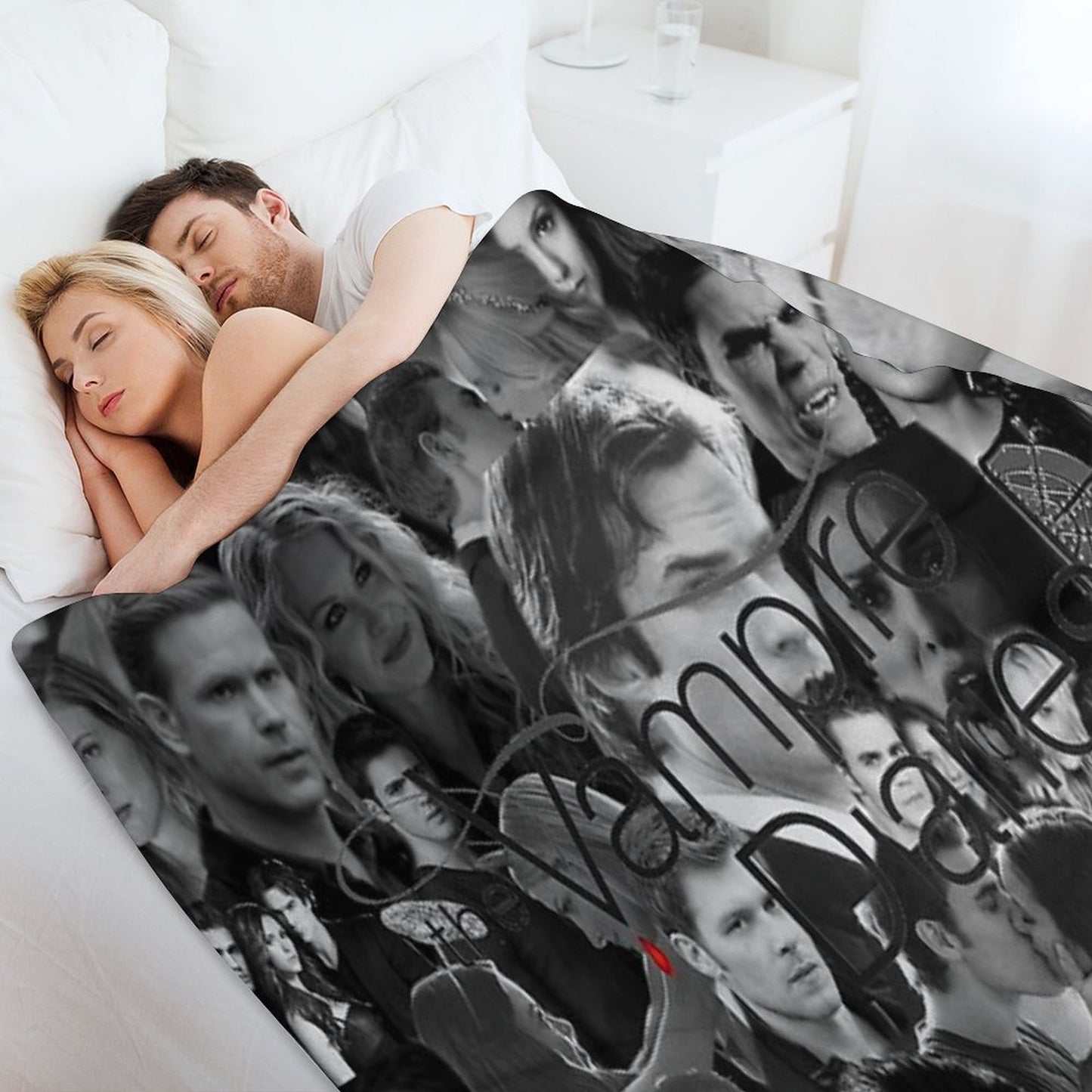 Vamp Collage Wrinkle-free Throw Blanket
