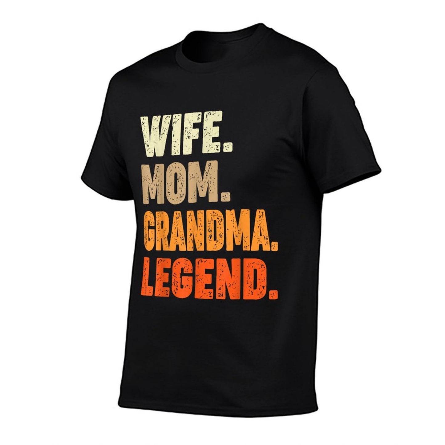 Wife Mom Grandma Legend Mother Grandmother Vintage Funny  Heathered Texture T-Shirt