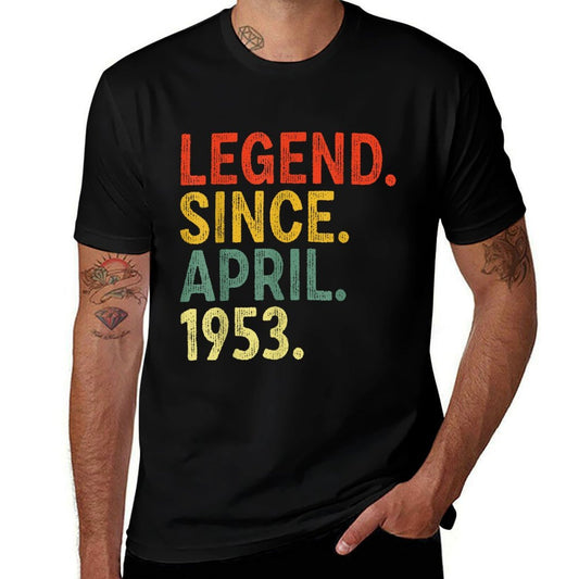 70 Year Old Legend Since April 1953 70th Birthday  Eco-friendly Material T-Shirt