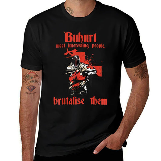 Vintage Buhurt Hobby Knight Outfit Buhurt Tournament  Graphic-printed T-Shirt