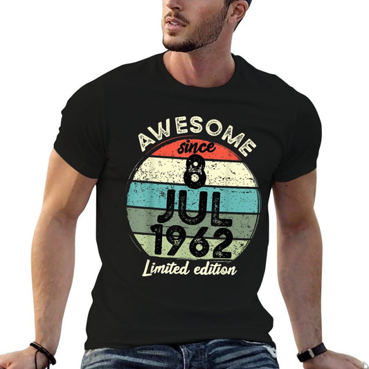 60 Year Old Birthday 8 July 1962 60th Birthday  Breathable T-Shirt
