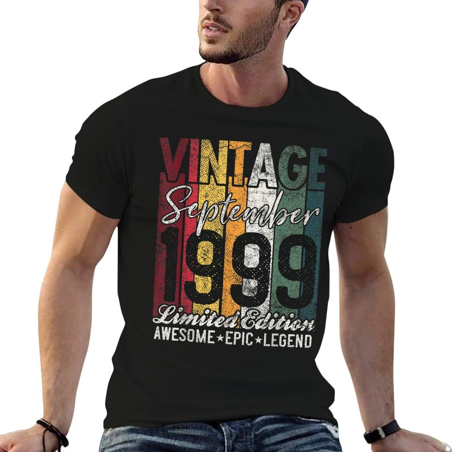 Vintage Born September 1999 21 Years Old 21st Birthday Gifts  Graphic-printed T-Shirt