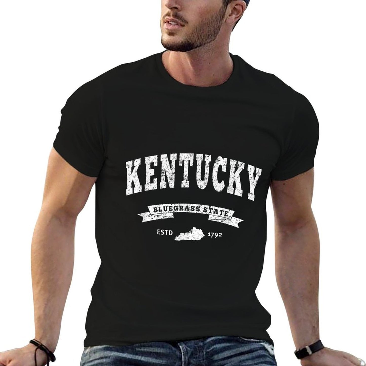 Vintage Kentucky Distressed - KY BlueGrass State  Soft T-Shirt