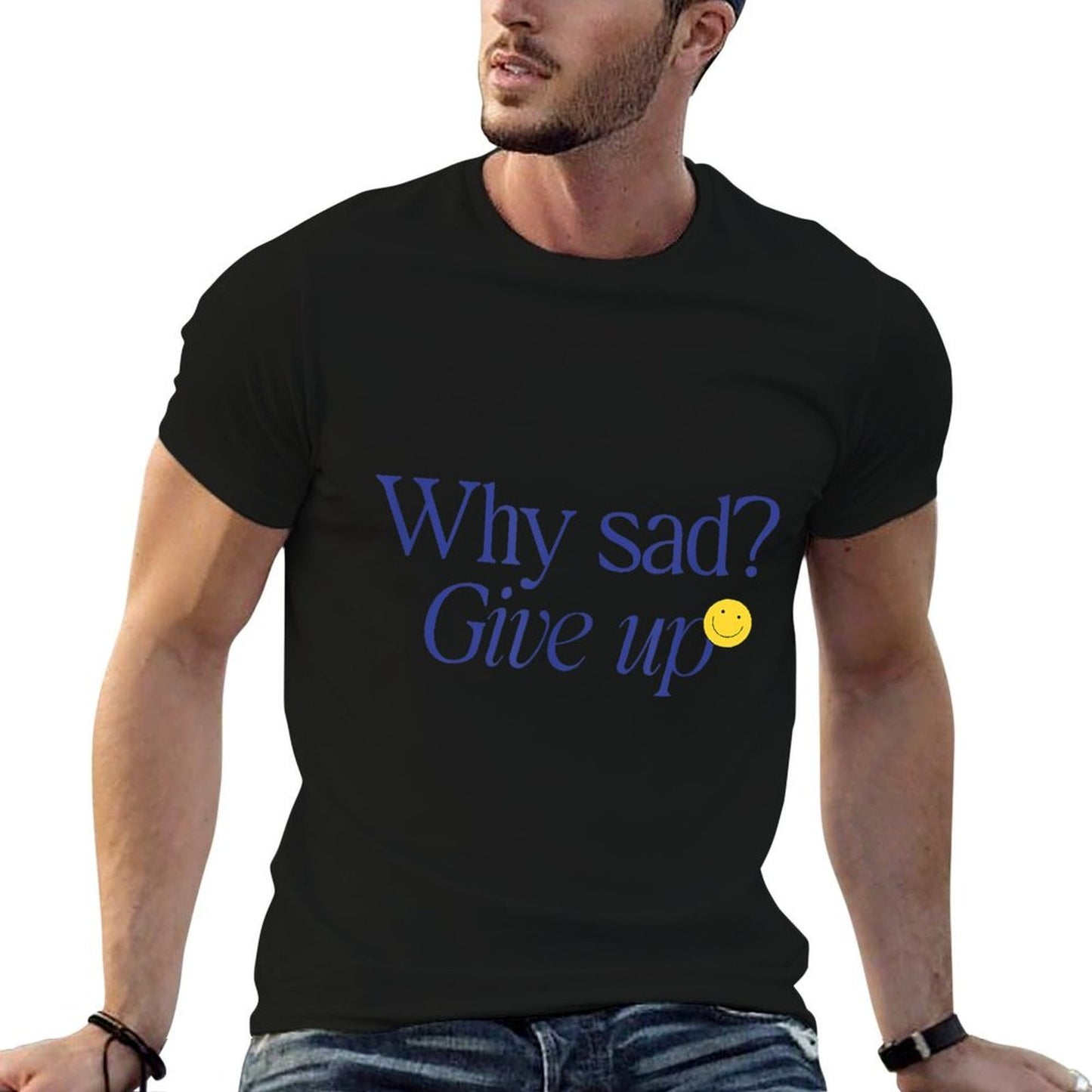 Why Sad Give Up - Iconic K-Pop Meme  Wrinkle-resistant T-Shirt