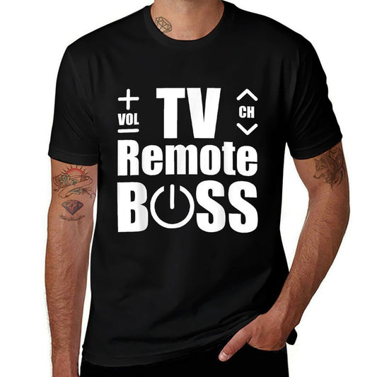 TV Remote Control Boss Universal Television Controls Funny  Wrinkle-resistant T-Shirt