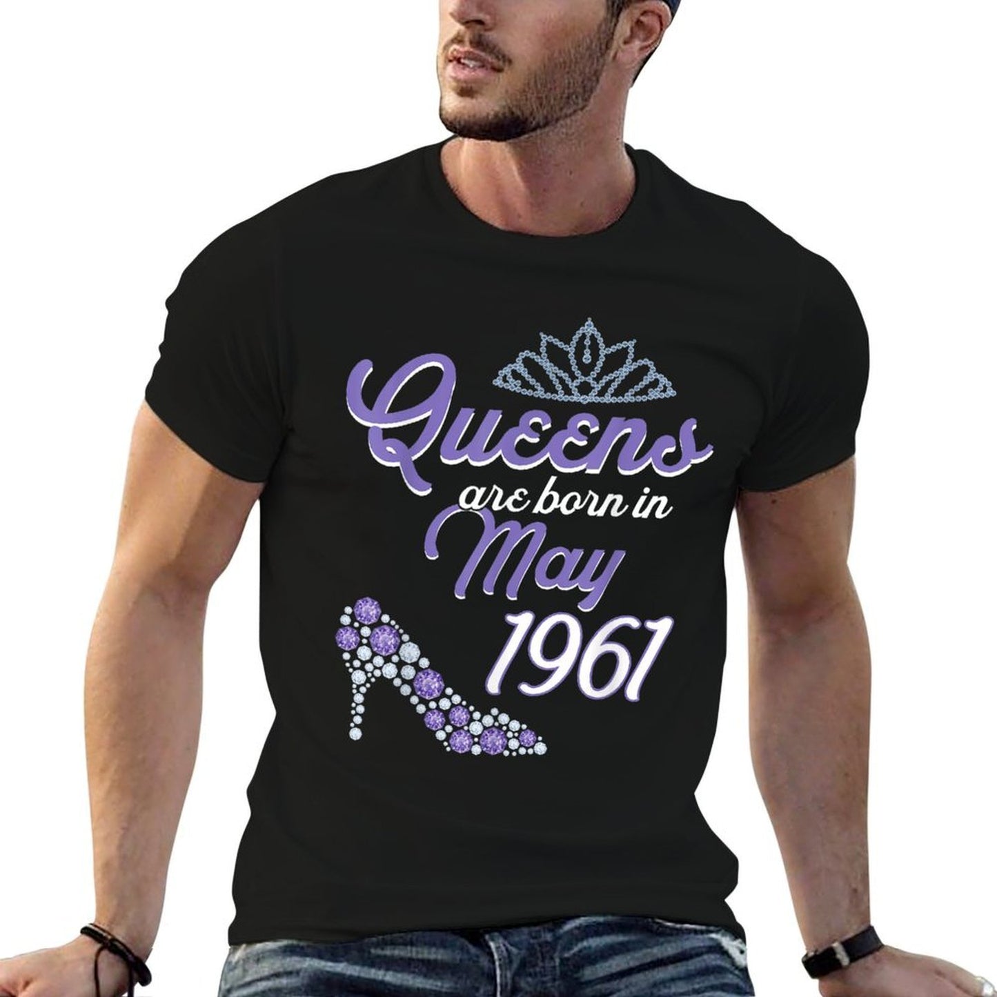 60 Years Old Bday May 1961 60Th Birthday Women  Vintage-inspired T-Shirt