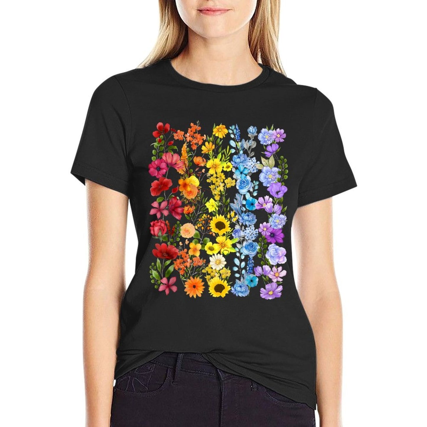 Wildflower LGBT Pride Month Flower Gay Queer Lesbian LGBTQ  Graphic-printed T-Shirt