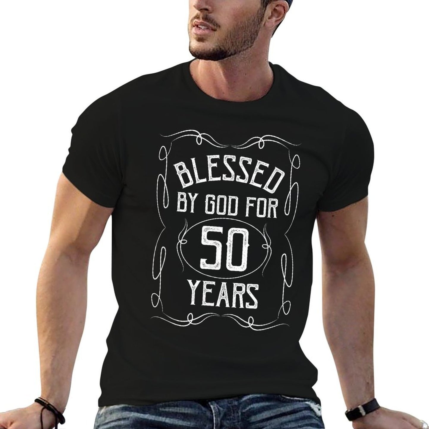 50 Year Old Christian Blessed by God 50th Birthday  Soft T-Shirt