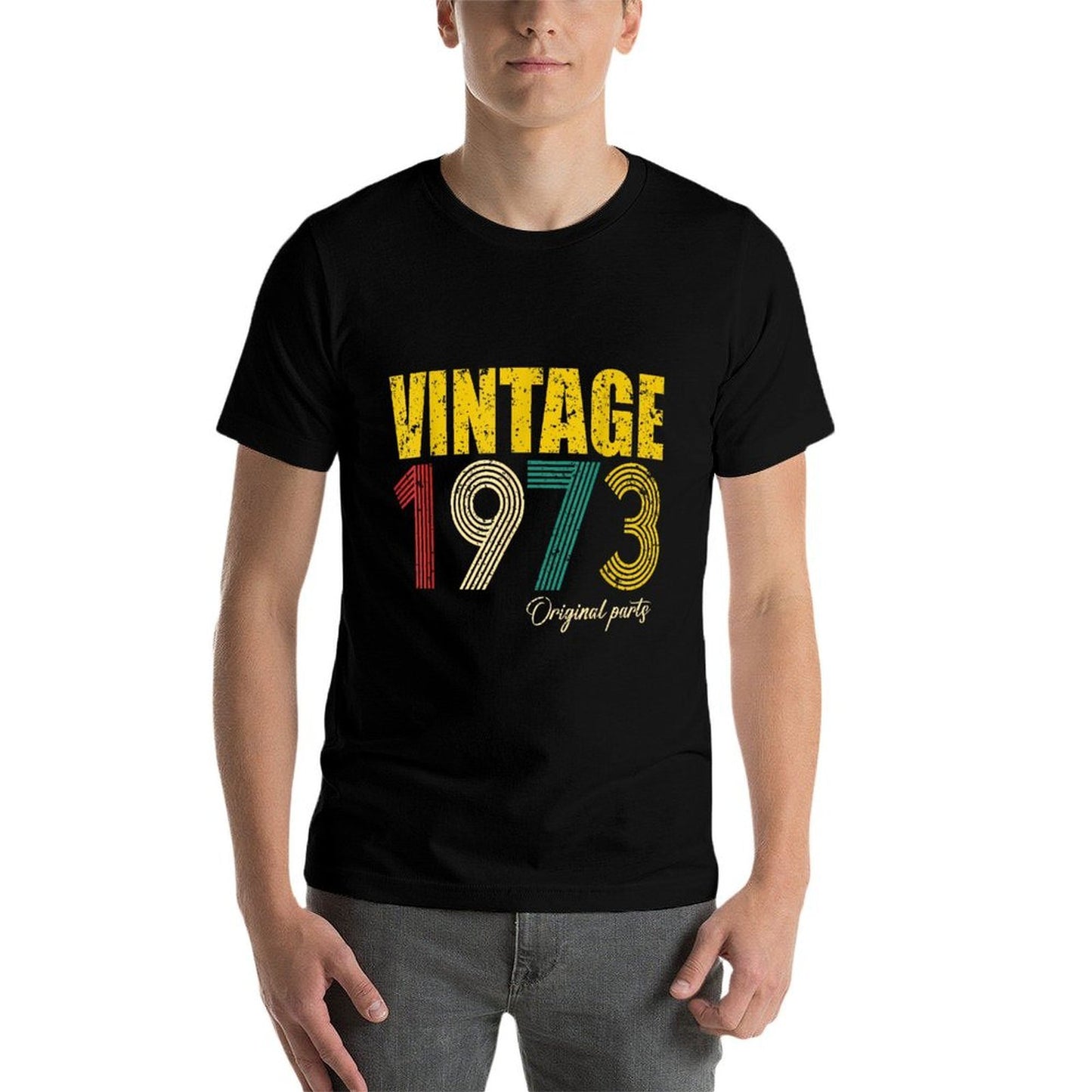 Vintage 1973 Original Parts 50th Birthday 50 Years Old Bday  Eco-friendly Material T-Shirt