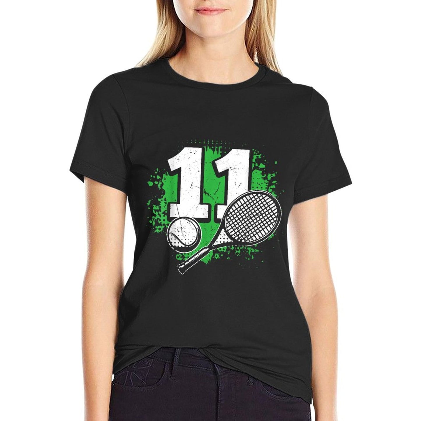 11th Birthday Boy Tennis Player Tennis 11 Years Old  Versatile T-Shirt
