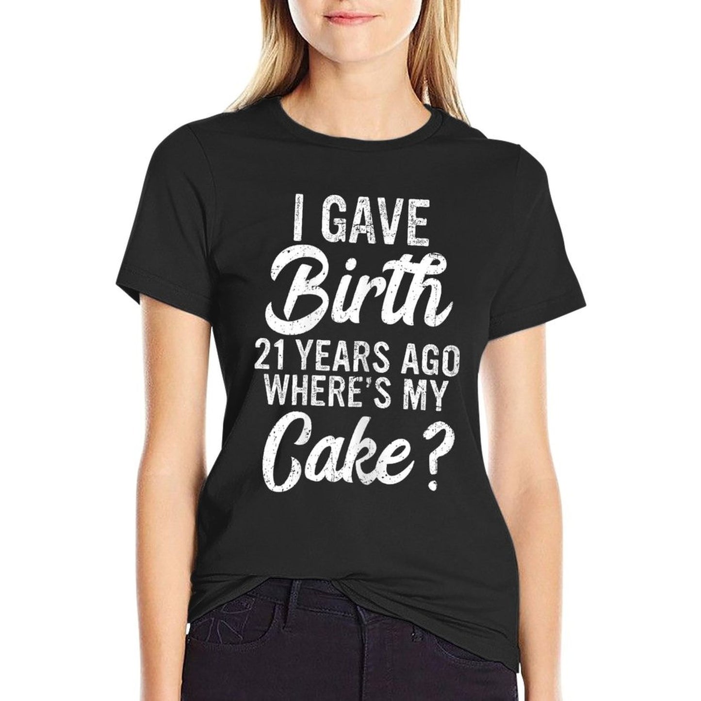 21st Birthday for Mom 21 Years Old 21st Funny Birthday  Vintage-inspired T-Shirt