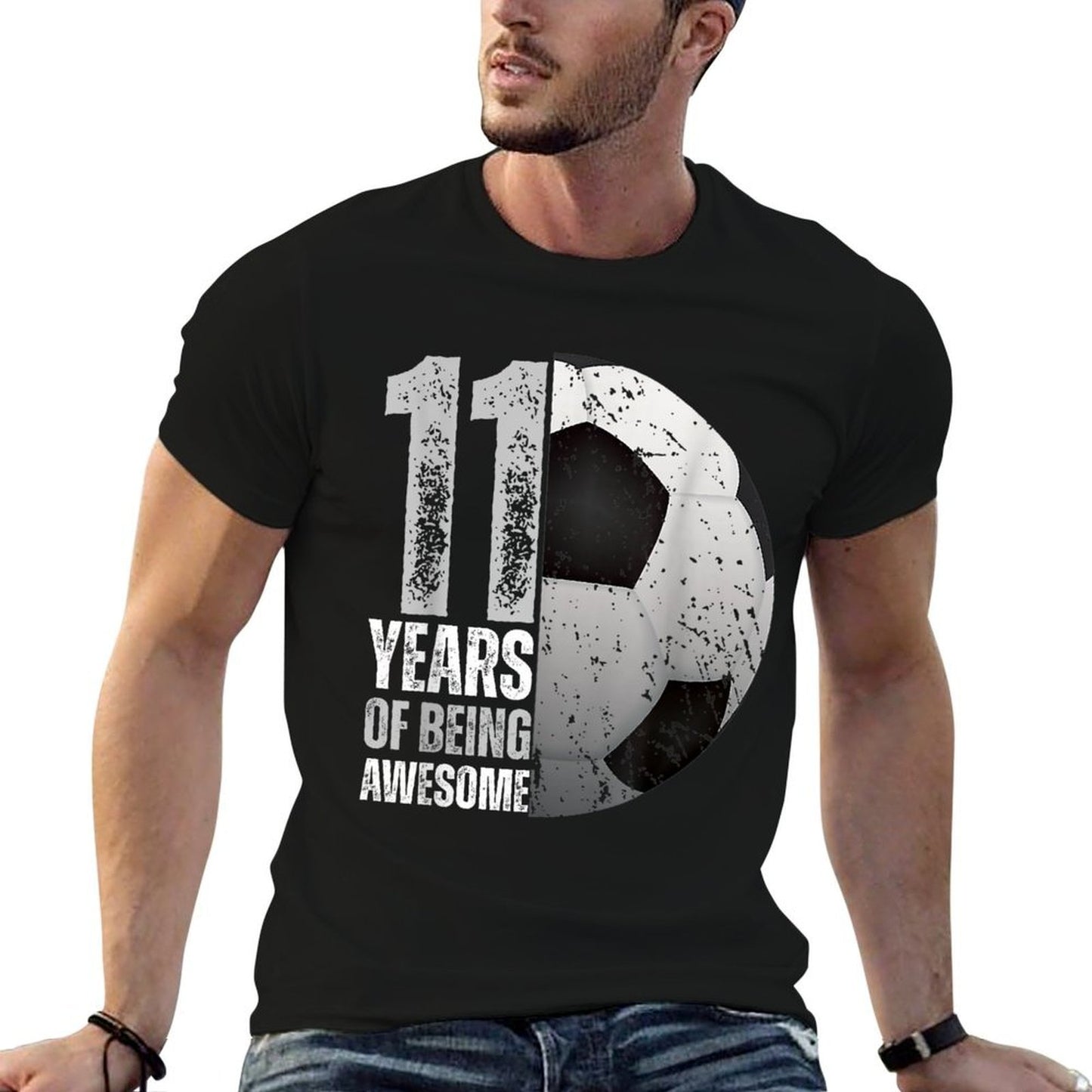 11 Year Old Soccer 11th Birthday Player B-day Party  Quick-drying T-Shirt