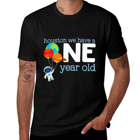 1 Years Old Birthday Boy Space Astronaut 1st Birthday  High-quality Stitching T-Shirt