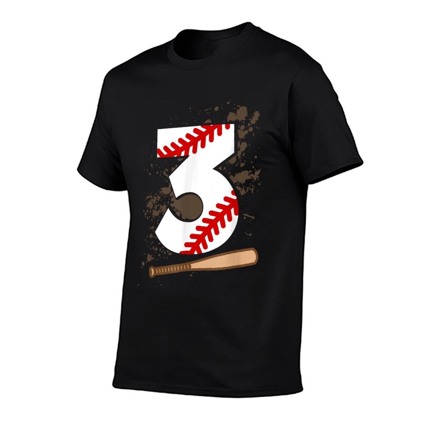 3rd Birthday Baseball 3 Years Old Baseball  Stretchy T-Shirt