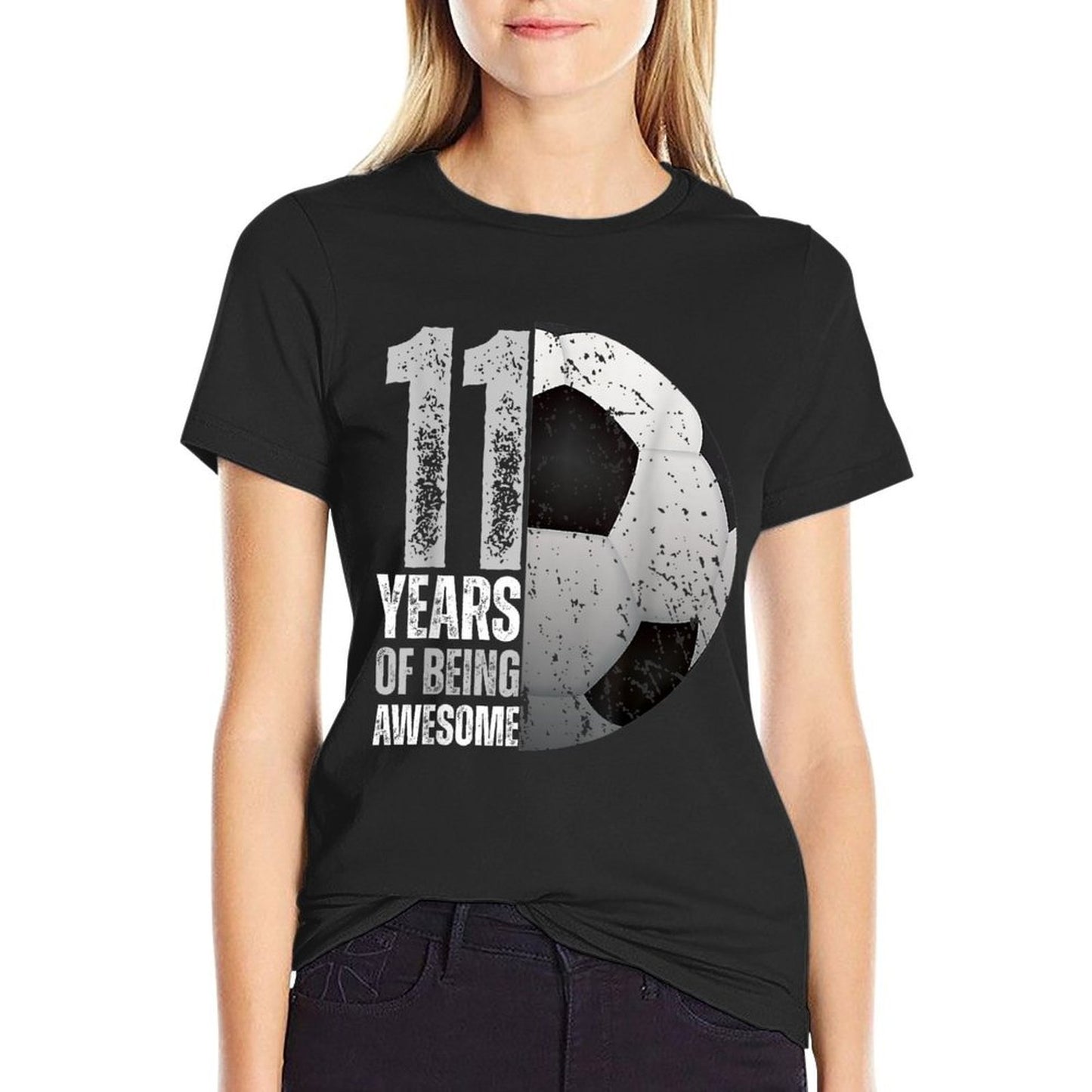 11 Year Old Soccer 11th Birthday Player B-day Party  Quick-drying T-Shirt