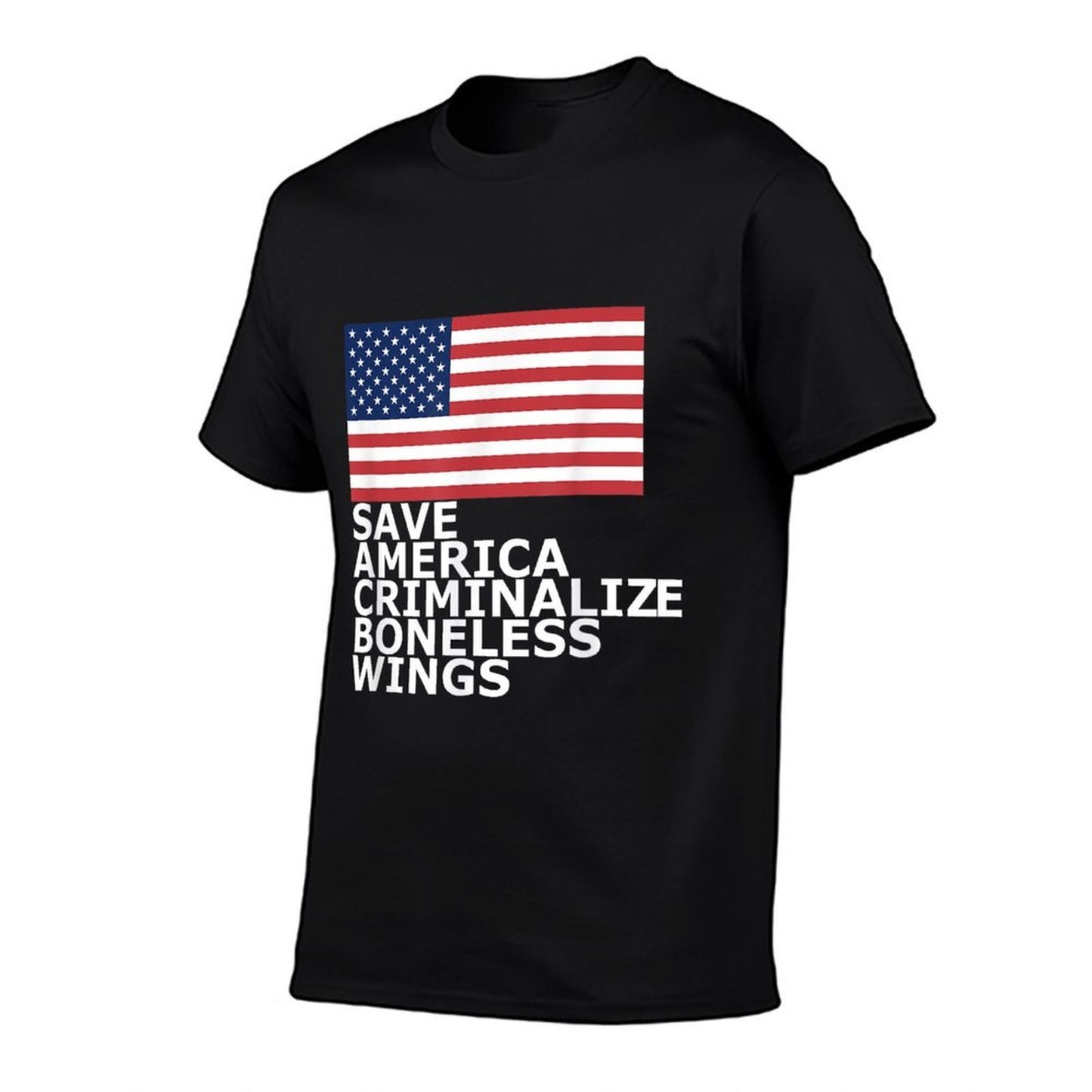 4th of July America Boneless Wings Patriotic Funny July 4  Moisture-wicking T-Shirt
