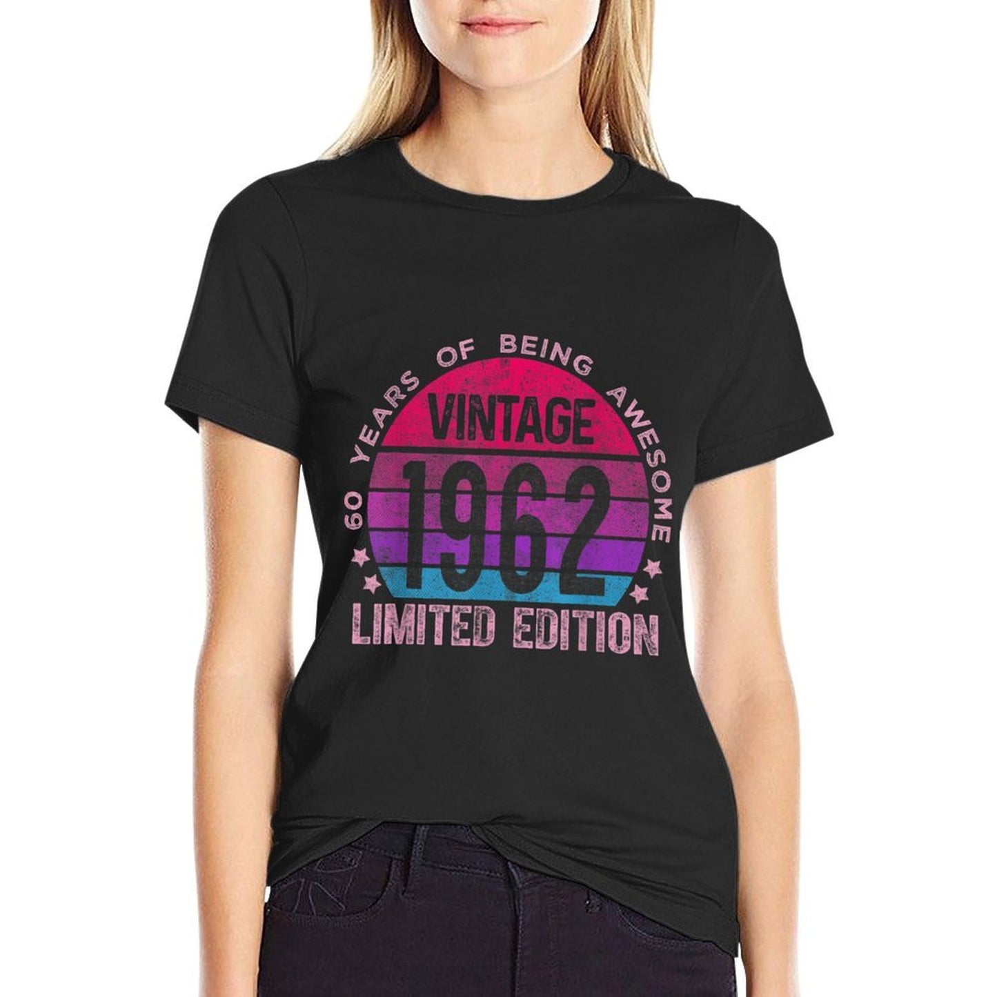 60 Year Old Gifts Vintage 1962 Limited Edition 60th Birthday  Relaxed-fit T-Shirt