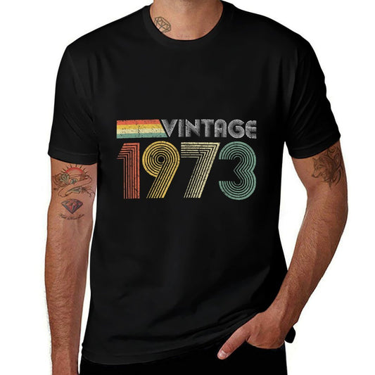 1973 Born Awesome Fun 50th Birthday Gifts  High-quality Stitching T-Shirt