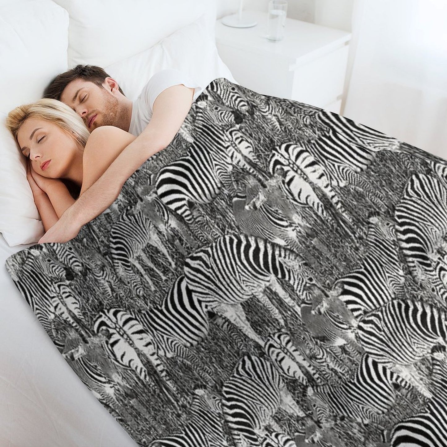 Zebra Herd Comfort Throw Blanket