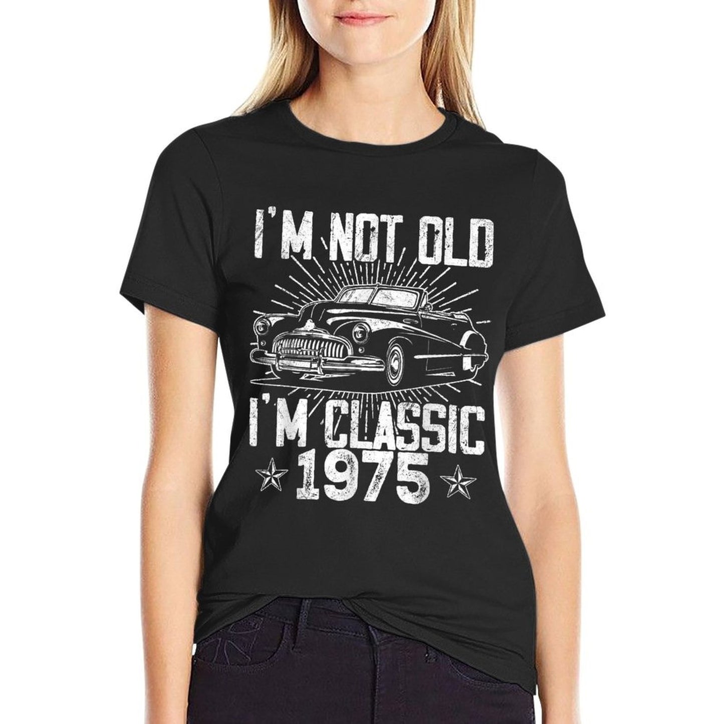 50 Year Old Vintage Classic Car 1975 50th Birthday Gifts Men  Classic T-Shirt
