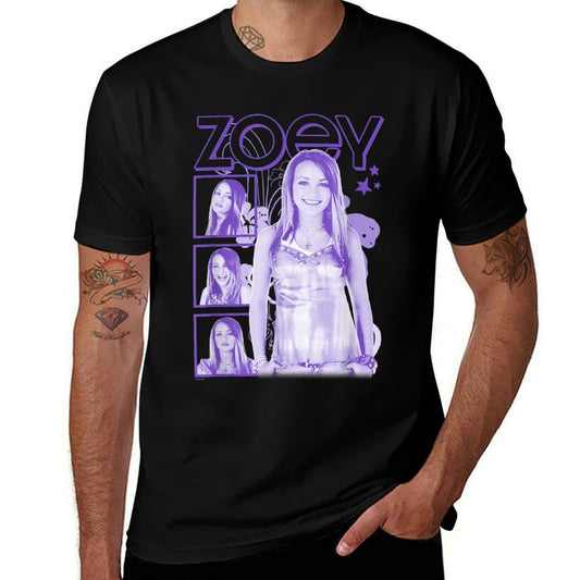 Zoey 101 Zoey Brooks Purple Watercolor Panels Vintage Shot Comfortable T-Shirt