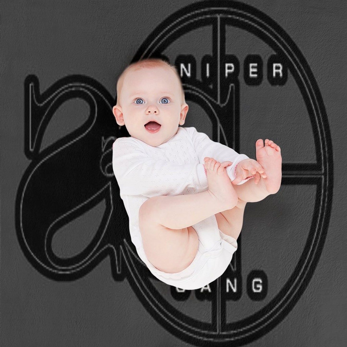 Snipergang Logo Kodak Black Comfort Throw Blanket