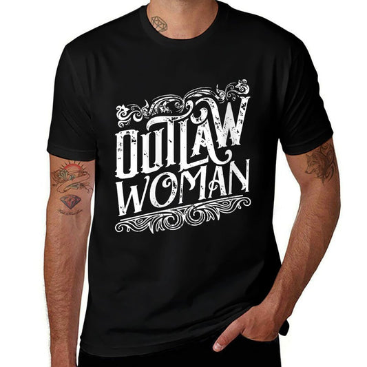 Womens Outlaw Woman  Vintage-inspired T-Shirt